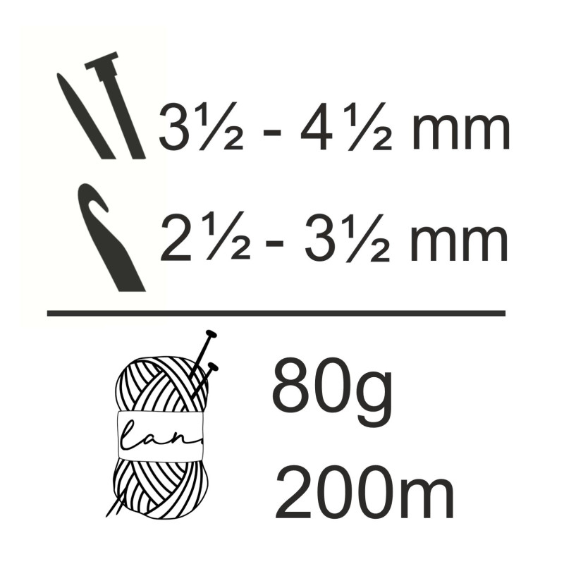 Lana Aura 80g fina para punto y crochet | Torrijo