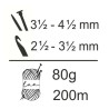 Lana Aura 80g fina para punto y crochet | Torrijo