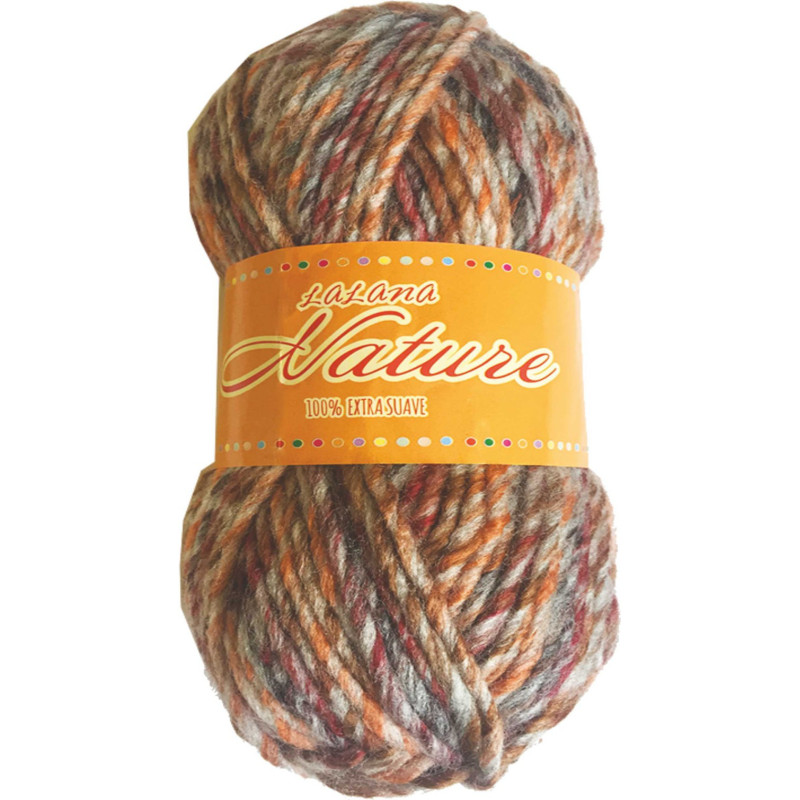 Lana Nature Multicolor Torrijo 80gr | Lana para Tejer y Crochet | Hilaturas Torrijo