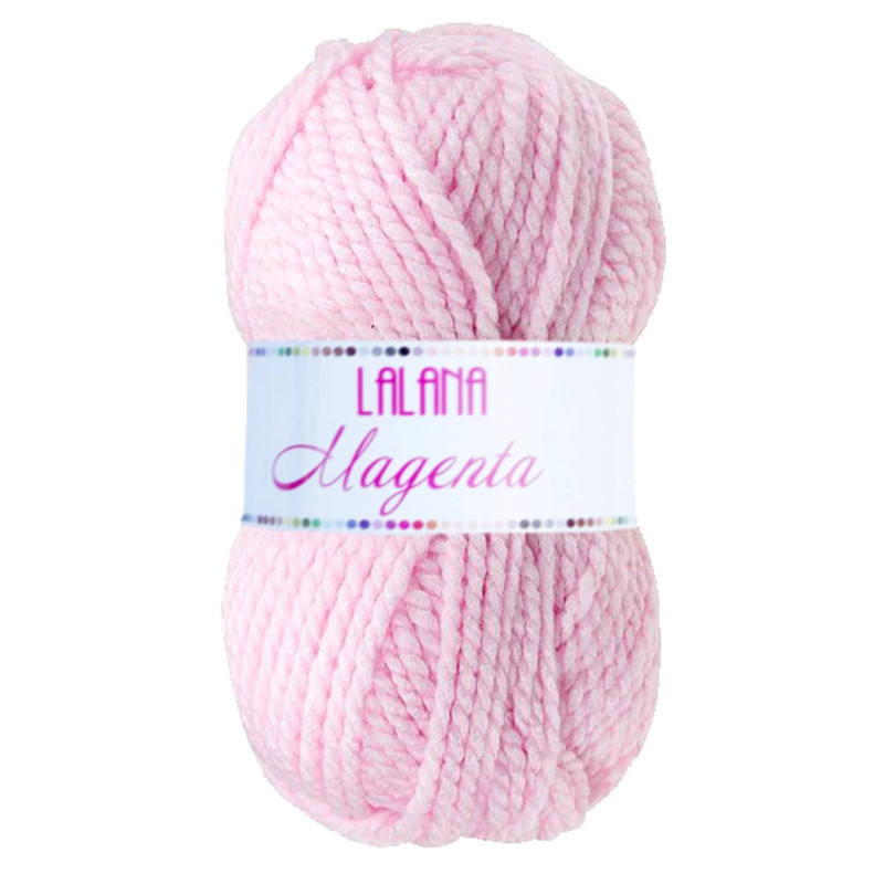 Ovillo 100grs Lana Magenta | Lana para Tejer y Crochet | Hilaturas Torrijo