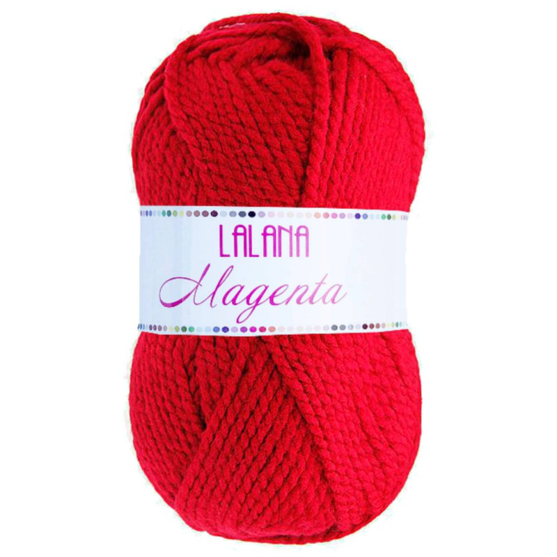 Ovillo 100grs Lana Magenta | Lana para Tejer y Crochet | Hilaturas Torrijo