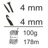 Algodón Eco Reciclado 100g para crochet y labores
