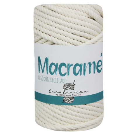 Macrame Trenzas Algodon Reciclado 250 g | Torrijo