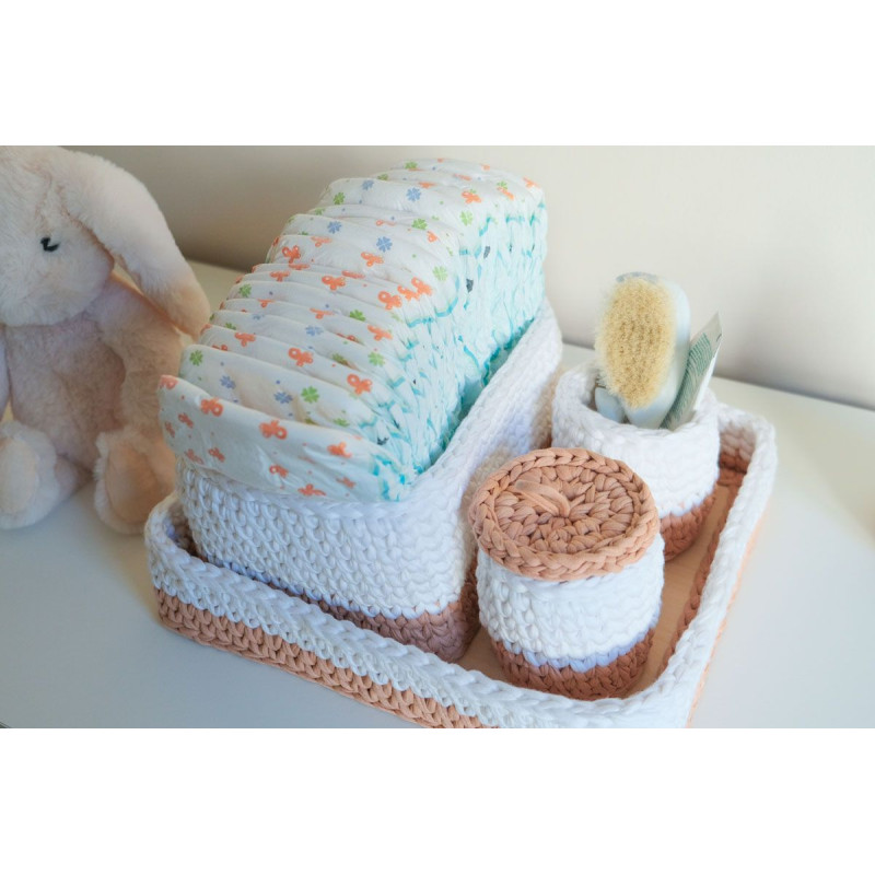 Kit Ganchillo Cestas bebe Cocoon - Hoooked