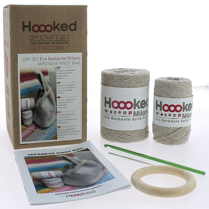 Kit Ganchillo Bolso Nudo Japonés - Hoooked