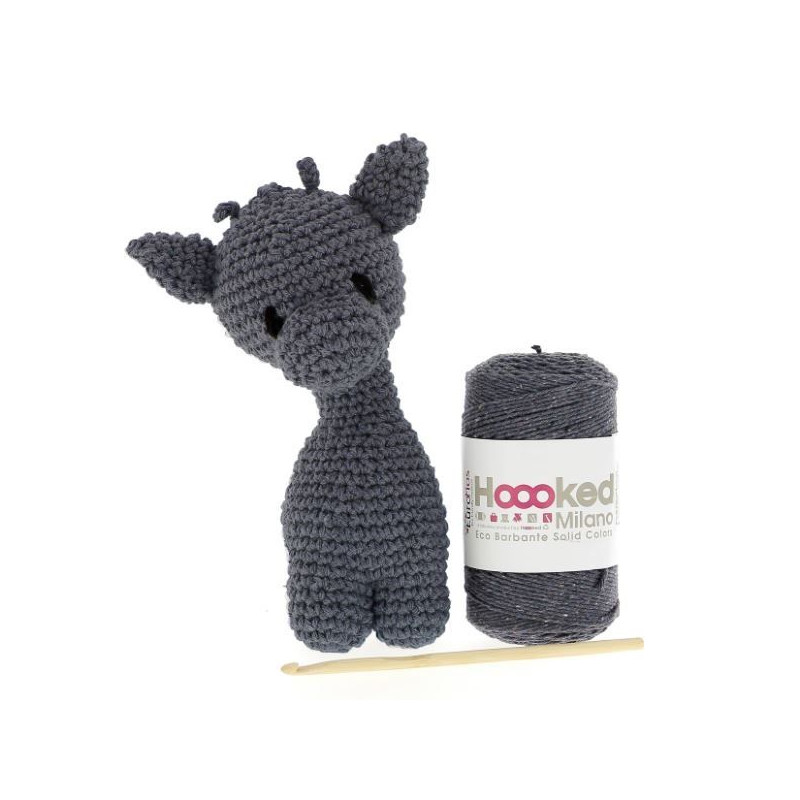 Kit Amigurumi Jirafa Ziggy tonos lava - Hoooked