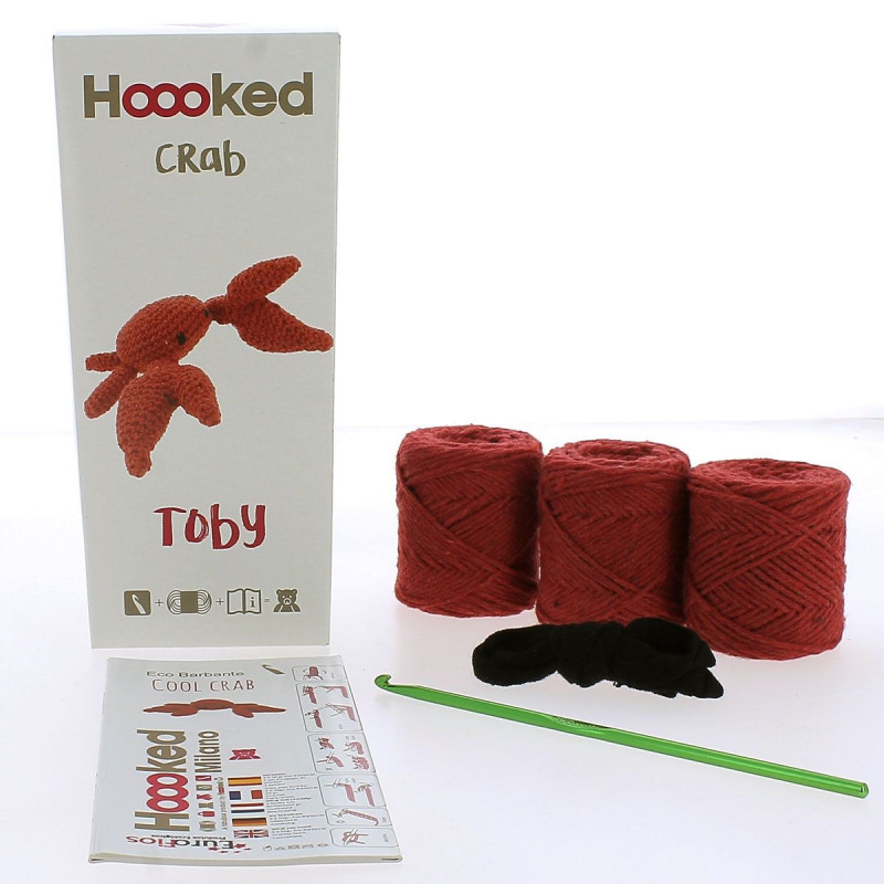 Kit Amigurumi Cangrejo Toby - Hoooked