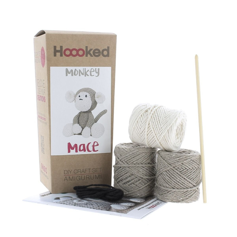 Kit de Amigurumi - Mono Mace - Hoooked