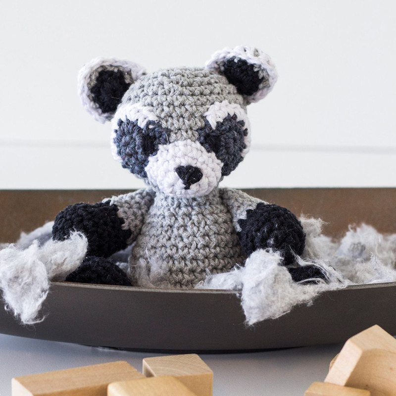 Kit de Amigurumi - Mapache Ricky - Hoooked