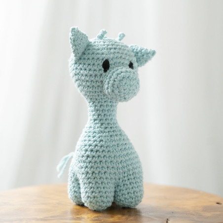 Kit Amigurumi Jirafa Ziggy tonos menta - Hoooked