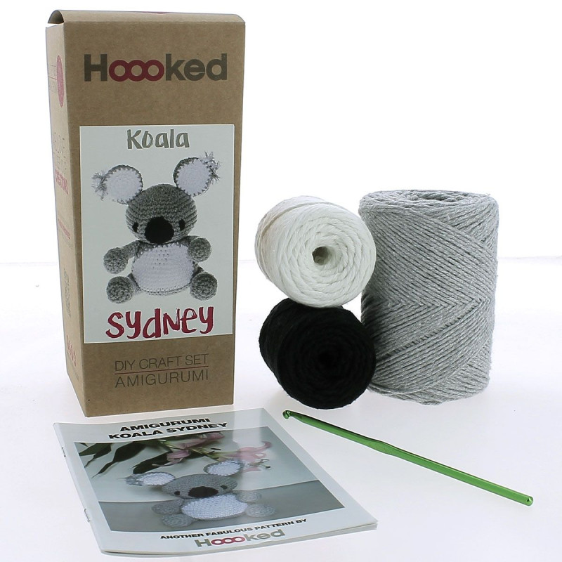 Kit de Amigurumi - Koala Sydney - Hoooked