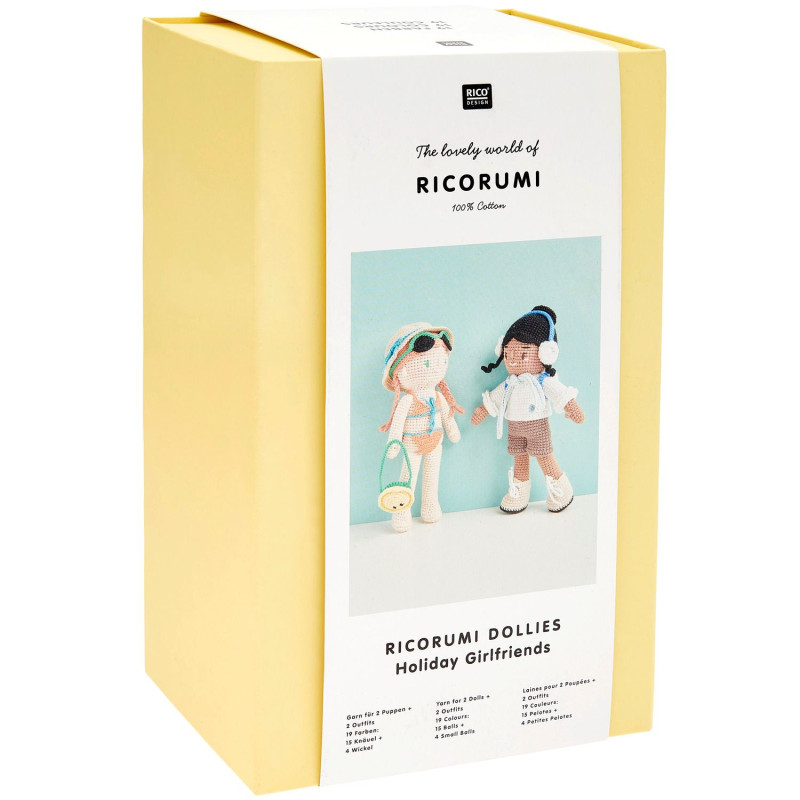 Kit de Amigurumi Ricorumi Dollies - Holiday Girlfriends - Rico Design
