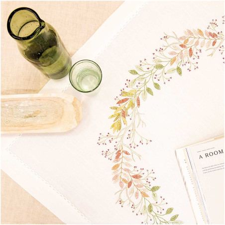 Kit de Bordado Mantel  AUTUMN WREATH - Rico Design