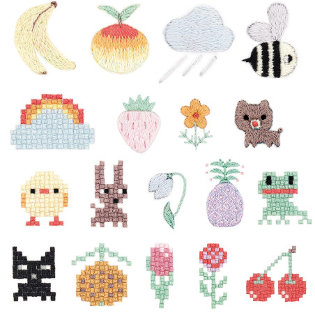 Kit Stick & Stitch Pixel Art Mix - Rico Design