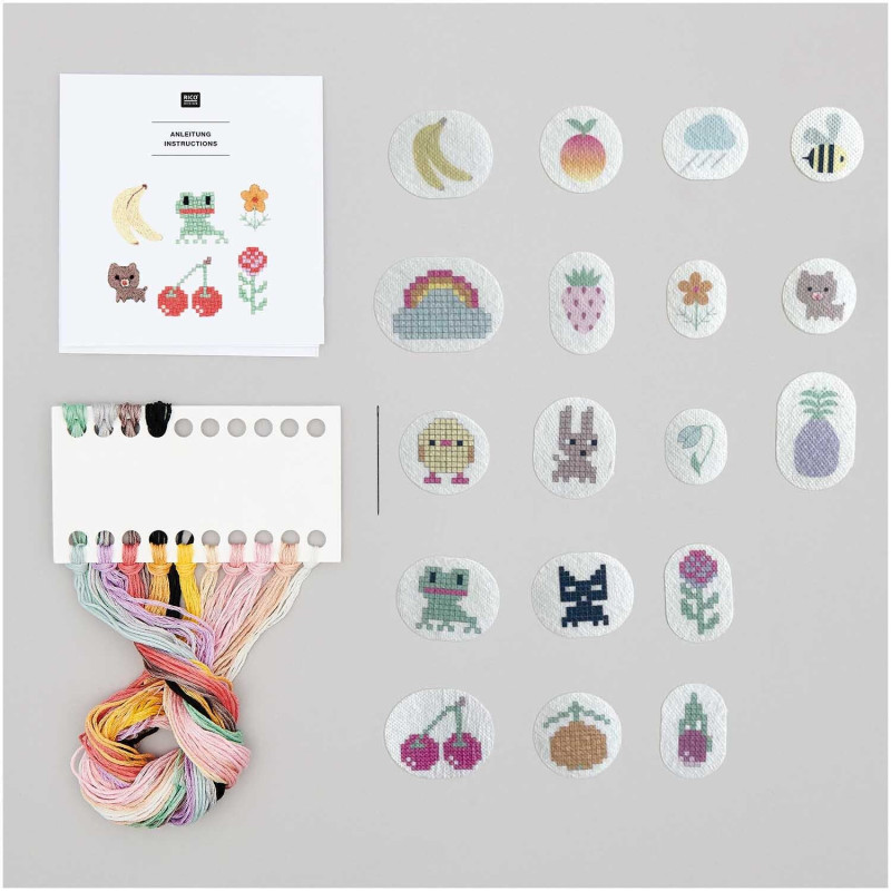 Kit Stick & Stitch Pixel Art Mix - Rico Design