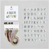 Kit Stick & Stich  Alfabeto floral - Rico Design