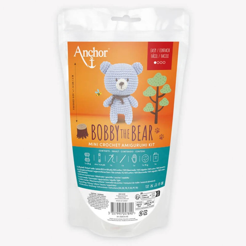 Anchor Bobby L'Ours mini kit Amigurumi