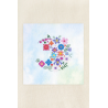 Kit de punto de cruz Media Luna Floral -DMC