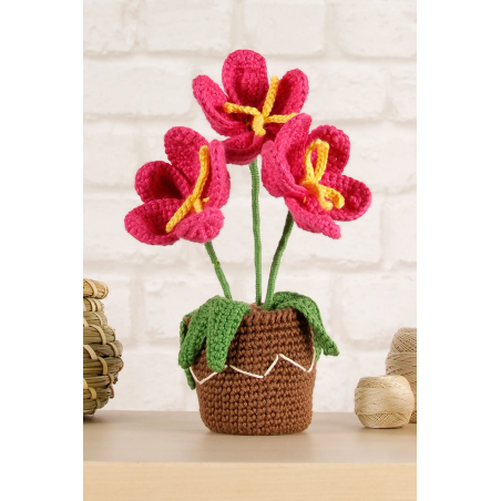 Kit amigurumi Tiesto de Flores - DMC