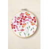 Kit Punch Needle Amapolas de Primavera de Nathalie Weinzaepflen para realizar con punch needle - DMC