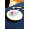 Kit de bordado Pétalos y perlas de Nathalie Weinzaepflen - dmc