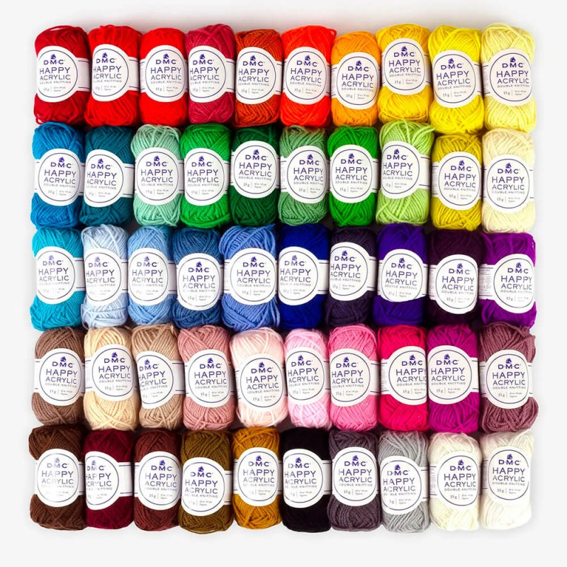 Pack 50 Ovillos Happy Acrylic - DMC