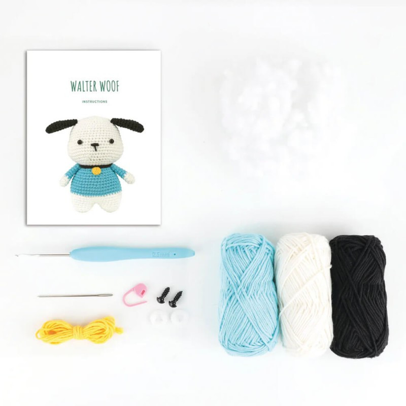 Kit Amigurumi Anchor Walter Woof | Perro de Crochet