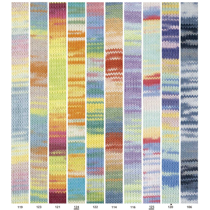 Katia Menfis Color algodón multicolor para crochet