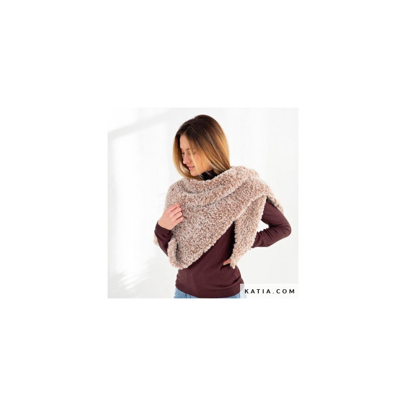 Katia Polar lana efecto pelo crochet invierno suave