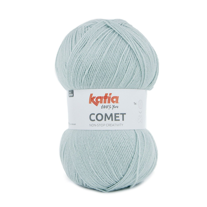 Katia Comet lana brillo metalizado crochet y punto