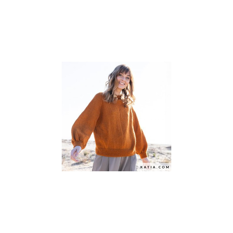 Katia Comet lana brillo metalizado crochet y punto