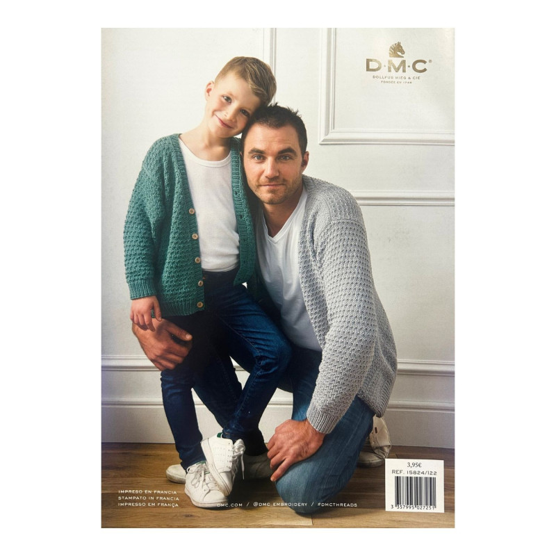 Revista DMC Natura Medium Denim Papi y Yo | 4 Proyectos