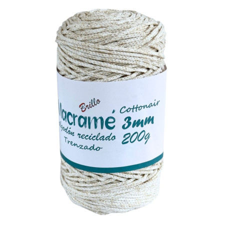 Macrame Cotton Air Algodon Reciclado 250 g | Torrijo