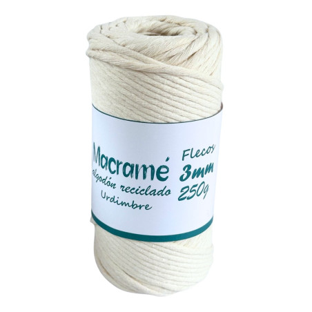 Macrame Flecos Algodon Reciclado 250 g | Torrijo